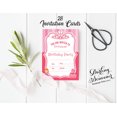 thumbnail image 3 of Darling Souvenir Pink Birthday Invitation Card Printable Fill or Write In Blank Invites Party Supplies Pack Of 28 5 x 7 Inches, 3 of 5