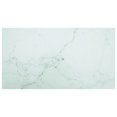 thumbnail image 1 of vidaXL Table Blanche 120x65 cm Verre Trempé 8mm avec Design Marbre, 1 of 3