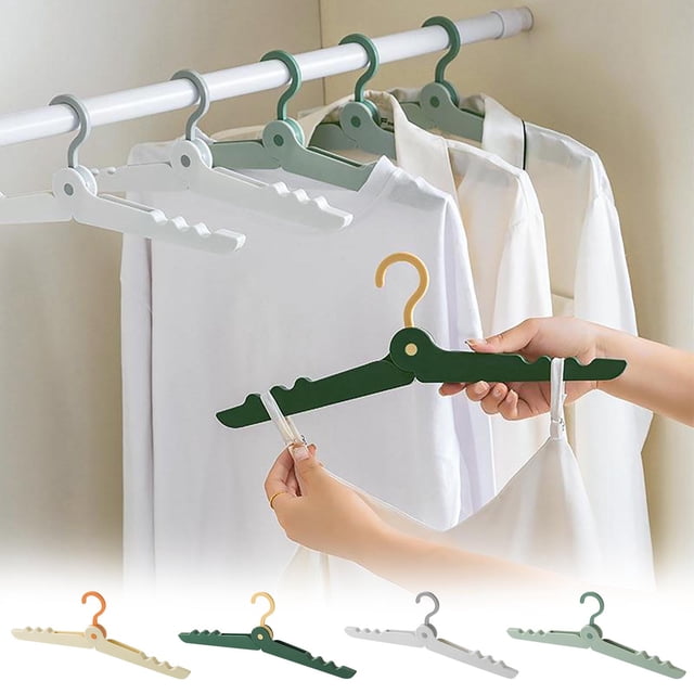 Vaidha Folding Clothes Hanger Portable Travel Multi Functional Plastic Clothes Hanger
