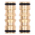 thumbnail image 2 of Pipe Connector, Firm Connection 1/2in Port 2Pcs Male To Male Hose Joint  For Car Washing, 2 of 8