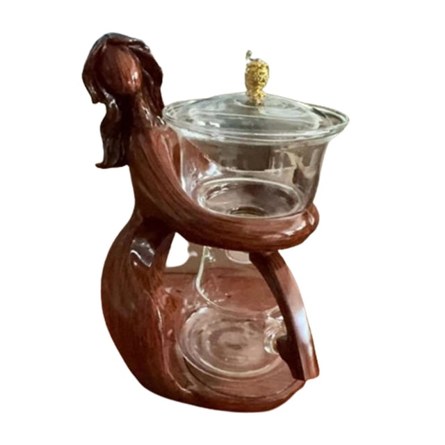 GROWTH TANK Kung Fu Tea Pot Kung Fu Tea Set Tea Kettle with Infuser Teapot Kungfu Glass Tea Set for Office Table Decor Tea House Red