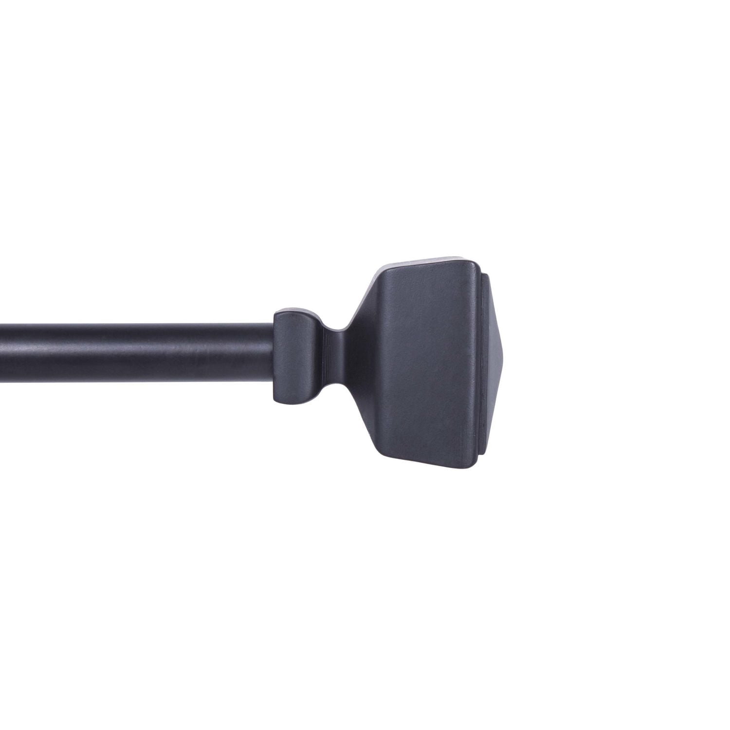 Tringle à rideaux décorative ajustable Dustin Mainstays 71 à 122 cm (28 à 48 po), diamètre de 1,6 cm (5/8 po), noire