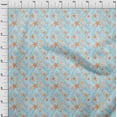 thumbnail image 4 of oneOone Polyester Spandex Baby Blue Fabric Beach Seashell Craft Projects Decor Fabric Printed By The Yard 56 Inch Wide, 4 of 4