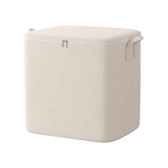 Storage Bag With Large Capacity, Zipper Closure, Ningbo Dustproof, Cotton And Linen Handle, Bedroom Quilt, Clothing Storage And Packaging