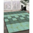 thumbnail image 3 of Ahgly Company Tapis d'Intérieur Lavable en Machine Carré Vert Mer Profonde, 3 Pieds Carré, 3 of 7