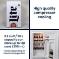 thumbnail image 4 of Miller Lite Compact Fridge w/ Bottle Opener, 3.2 Cu ft (90L), Refrigerator, White, 4 of 9