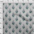 thumbnail image 2 of oneOone Cotton Flex Fabric Leaves & Floral Block Print Fabric By Yard 40 Inch Wide, 2 of 4