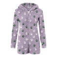 thumbnail image 3 of Vêtements pour Femmes - Combinaison à Capuche Chaude pour la Maison et les Tenues Décontractées, 3 of 5