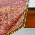 thumbnail image 4 of The HomeCentric Designer Rust Table Runner 8 - 10 Seater Table Runner (16 x 120 inch), Foil, Tassels, Suede fabric Table Linen, Abstract Pattern Modern Style - Shimmer Fest, 4 of 4