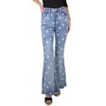 thumbnail image 3 of Jeans Décontractés Extensibles Taille Haute à Étoiles et Pattes d'Éléphant pour Femmes Juniors, 3 of 5