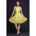 thumbnail image 3 of Bimba Robe Soleil Mini Teinture sur Nœuds pour Femmes à Taille Smockée Imprimée, Tenue de Fête d'Été pour les Vacances - XX-Grand, 3 of 5