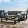 thumbnail image 1 of Modway Tahoe Outdoor Patio Powder-Coated Aluminum 2-Piece Set in Gray Charcoal, 1 of 10