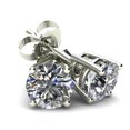 thumbnail image 1 of .85Ct Diamond Studs 14K White Gold, 1 of 1