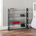 thumbnail image 1 of 50 Pair Metal Shoe Rack, Black, 1 of 3
