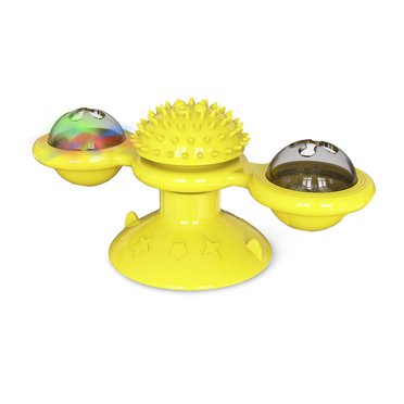 Jouets pour Chat Moulin à Vent Interactif avec Herbe à Chat : Jouets pour Chats d'Intérieur Jouets Amusants pour Chaton