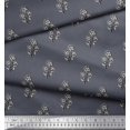 thumbnail image 3 of Soimoi Rayon Fabric Leaves & Floral Block Fabric Prints by Yard 42 Inch Wide, 3 of 3