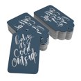 thumbnail image 2 of Inkdotpot 50 Pack Real Silver Foil Paper Tags Baby It's Cold Outside Baby Shower Favor Hang Tag, 2 of 6