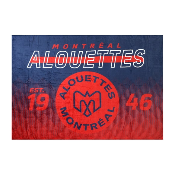Couverture familiale des Alouettes de Montréal de la LCF, 62 po x 90 po