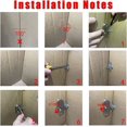 thumbnail image 4 of ORUYROP 90 Degree Locking Privacy Lock Sliding barn Door Latch Right Angle Door Clasp cam Lock (Large Silver), 4 of 4