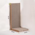 thumbnail image 5 of Yinanstore Cat Scratch Pad Cat Scratching Board L Shape Thickened Cat Scratcher Cat Cardboard Bed for Wall and Couch Protection Training 56cmx30cmx24cm, 5 of 5