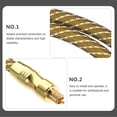 thumbnail image 4 of Miangastore Gold Plated Connector Optical Audio Cable Golden 1Set 7mm Diameter, 4 of 8