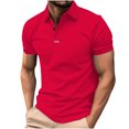 thumbnail image 1 of asjyhkr Golf Shirts for Men Quick drying Performance Short Sleeve Moisture-Wicking Workout Collared Shirts, 1 of 5