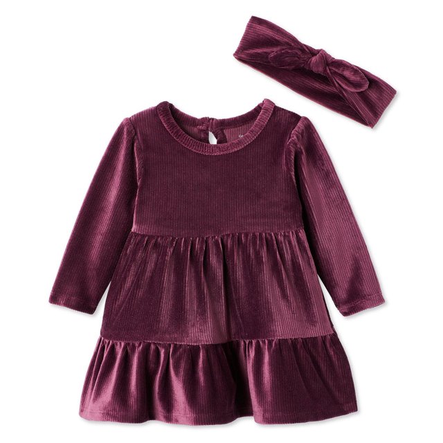 Ensemble de 2 pièces en velours George pour bébés filles