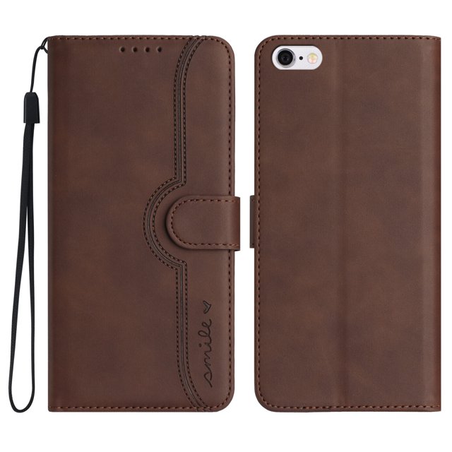 Compatible with iPhone SE 2020 Case Premium PU Leather Wallet with Built-in Magnet Cover