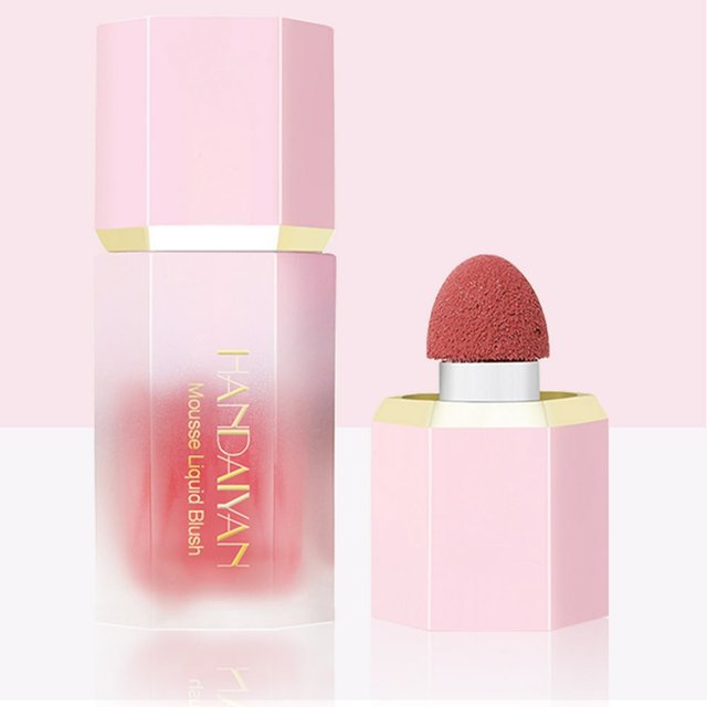 Liquid Blush Gel Long Lasting Facial Blush Rouge With Sponge for Eye Shadow Face