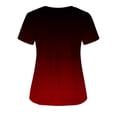thumbnail image 3 of TIMIFIS Scrub for Women Nurse Uniforms Tops V Neck Gradient Color Short Sleeve Nursing Tops with Pockets - Spring/Summer, 3 of 3