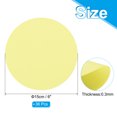 thumbnail image 2 of Uxcell Papier Cartonné Rond 6 Pouces, 36 Pcs Forme Ronde Découpe Papier Épais sous-Verre pour Projets DIY, Jaune Clair, 2 of 5