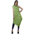 thumbnail image 3 of Moomaya Robe Kurti à une Épaule Imprimée pour Femme, Sans Manches, à Col Bénitier, Style Bohème, Tenue de Soirée de Designer, 3 of 7