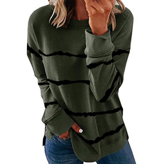 DPTALR T-Shirt à Manches Longues Imprimé Femme