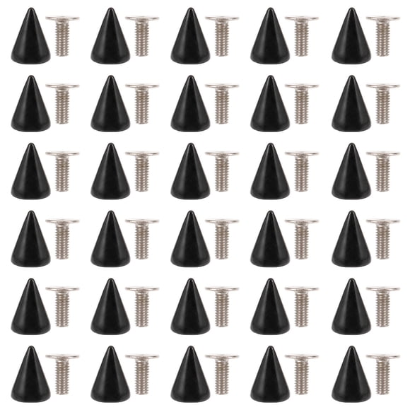 Shisuyan DIY Rivets Supply Screwback Studs Metal Random Color Screw 100Set 0.4X0.3X0.3In