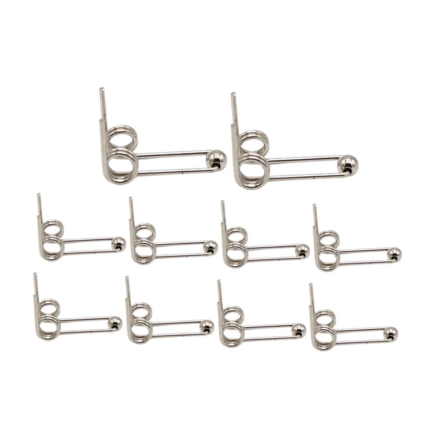 Xuanheng 10 Pcs Ressorts de Torsion Double Retour Métal pour Fer à Friser Outil à Cheveux 26mm
