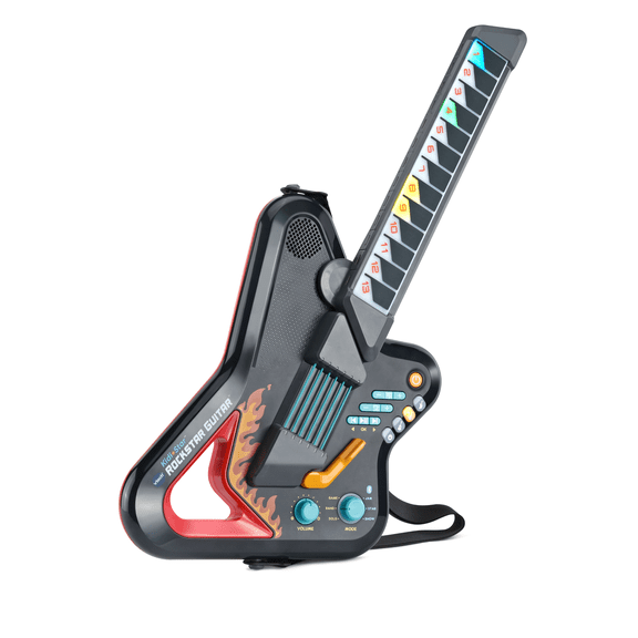 VTech Kidi Star Rockstar Guitar to Make Music, Build a Band, Play Games & More for kids - English Version, 5+ Years