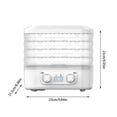 thumbnail image 2 of Food Dehydrator Machine Dehydrator for Food and Digital Food Dehydrator with 5 Trays Food Dryer with Adjustable Temperature for Fruits Veggies Meats & Dog, 2 of 3