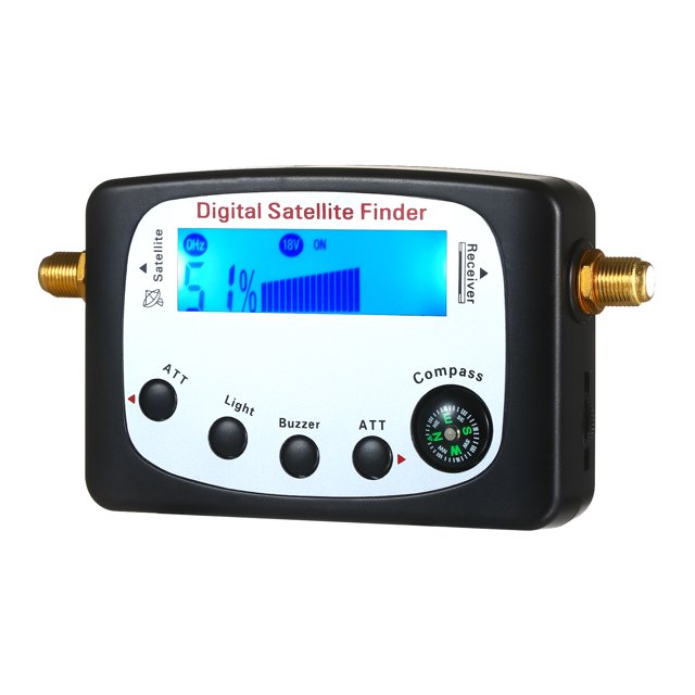 Amdohai Satellite Signal Finder Digital Satellite Finder Meter SF-9509 Mini Digital Satellite Signal Finding Meter LCD Displaying with Compass