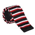 thumbnail image 1 of Men'S Skinny Tie Thin Slim Solid Formal Knitted Necktie, 1 of 7