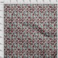 thumbnail image 4 of oneOone Rayon Aqua Blue Fabric Abstract Geometric With Texture Dress Material Fabric Print Fabric By The Yard 56 Inch Wide, 4 of 4