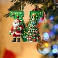 thumbnail image 3 of LSLJS 26 Letters Christmas Tree Decoration Pendant Christmas Tree Ornaments Personalized DIY Christmas Ornaments Christmas Decorations Xmas Tree Hanging Decor Christmas Ornaments, 3 of 5