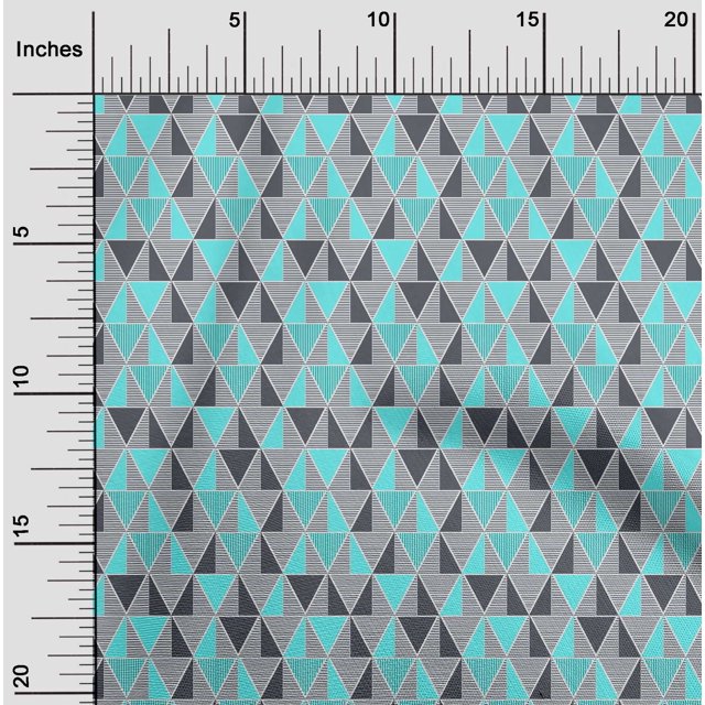 oneOone Tissu en Coton Flex Triangle Imprimé Géométrique BTY 40 Pouces de Large