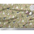 thumbnail image 3 of Soimoi Poly Georgette Fabric Heart,Footprint & Cat Animal Print Fabric by The Yard 52 Inch Wide, 3 of 3