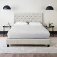 thumbnail image 1 of Diamond Bed White Leather Frame with Headboard - Twin, 1 of 1