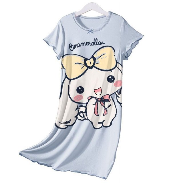 Robes de Princesse pour Enfants Sanrio Fille Filles Robe Imprimée Dessin Animé Été Mignonne Décontractée Enfants Robe T-Shirt Décontractée Vêtements Charmante Fille
