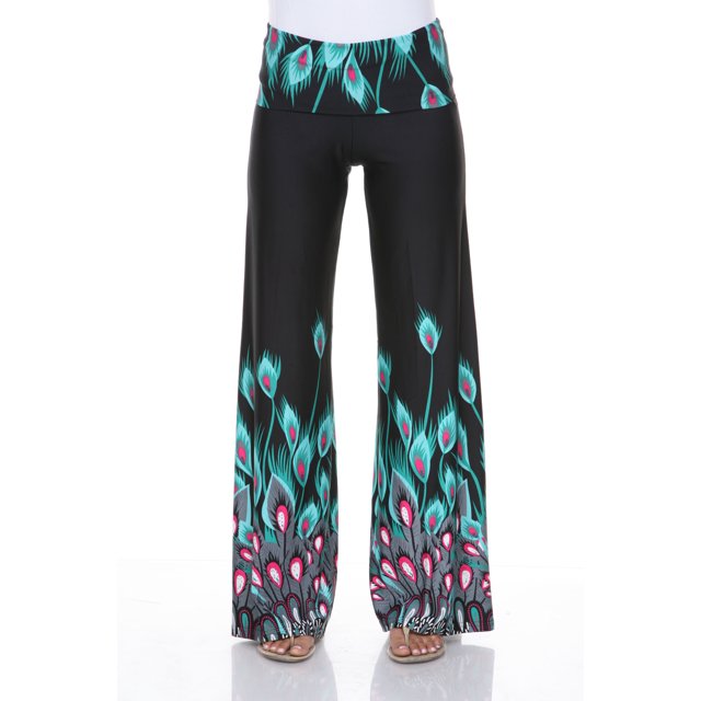 White Mark Pantalon Palazzo Imprimé pour Femmes