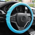 thumbnail image 1 of FH Group, Silicone Steering wheel cover Grip Marks Design Light Blue for Auto, 1 of 4