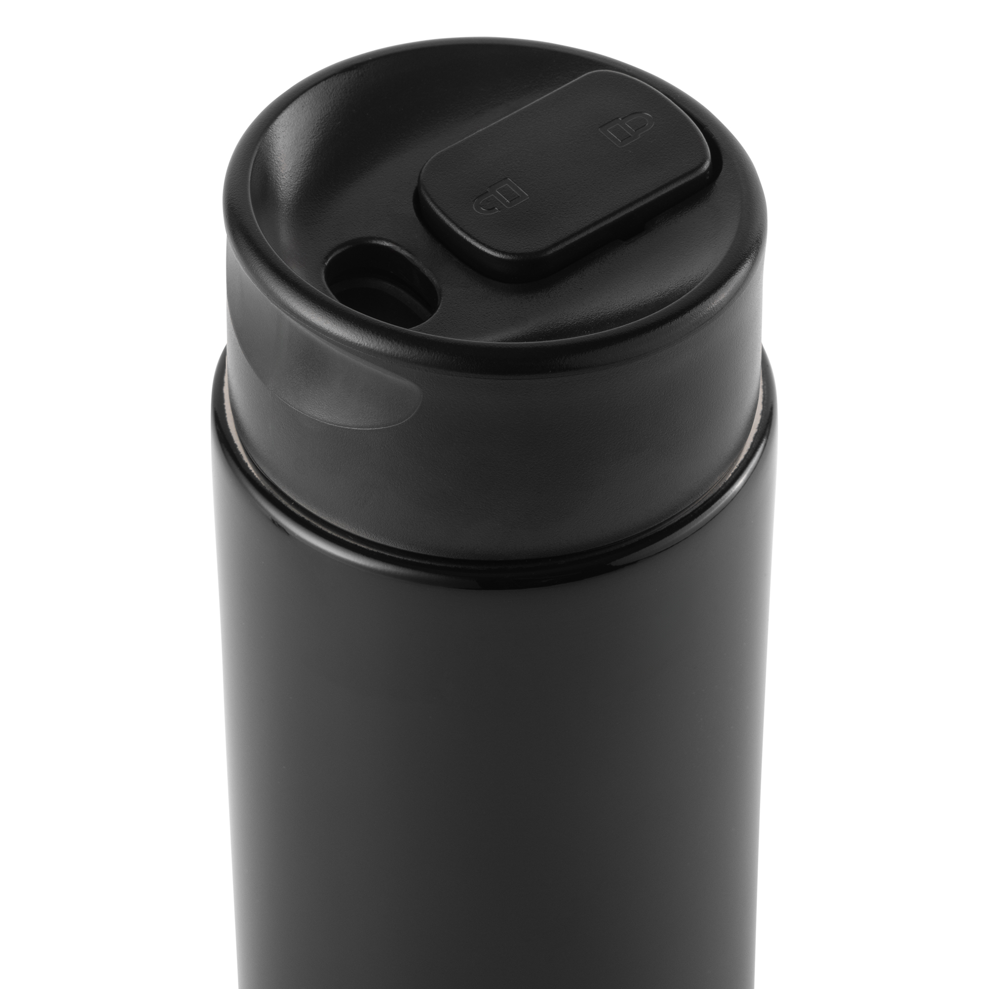 Gobelet à café isotherme à double paroi en acier inoxydable Thyme & Table, 65 cl, noir