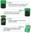 thumbnail image 2 of Potato Grow Bags , 2 Pack 10 Gallon Potato Growing Bags Potato Planting Bag Potato, 2 of 7