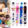 thumbnail image 1 of Multicolor Ballpoint Pen, Space Multicolor Pen in One, Retractable Cartoon Space Ballpoint Pens, Cute Planet Spaceman Astronaut Pens, Colored Pens, Alien Rocket Astronaut Pens, 1 of 9